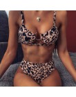 Seksowny nadruk węża bikini zestaw wysokiej talii stroje kąpielowe kobiety strój kąpielowy z wycięciem kobiet brazylijski bikini