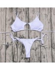 ZTVitality Sexy biały Push Up Bikini 2020 gorąca sprzedaż wyściełane stringi stringi Bikini niskiej talii kostium kąpielowy dams