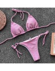 Nowy błyszczący brokat musujące Bikini kobiety stroje kąpielowe 2020 damski strój kąpielowy dwuczęściowy Bikini set Halter kąpie