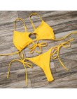 ZTVitality Sexy biały Push Up Bikini 2020 gorąca sprzedaż wyściełane stringi stringi Bikini niskiej talii kostium kąpielowy dams