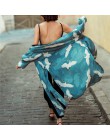 2020 artystyczny nadruk Cover-up Sexy letnia sukienka plażowa bawełniana tunika damskie kostiumy kąpielowe strój kąpielowy narzu