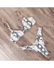 RUUHEE Bikini 2019 stroje kąpielowe kobiety strój kąpielowy brazylijski Bikini Set marmur drukowane strój kąpielowy Push Up nisk
