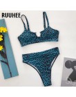 RUUHEE Bikini 2019 stroje kąpielowe kobiety strój kąpielowy brazylijski Bikini Set marmur drukowane strój kąpielowy Push Up nisk
