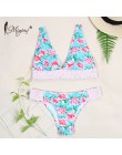 Miyouj kwiatowy Bikini bandaż łuk strój kąpielowy Push Up stroje kąpielowe kobiety drukuj Biquini Feminino 2018 strój kąpielowy 