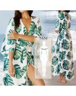2020 artystyczny nadruk Cover-up Sexy letnia sukienka plażowa bawełniana tunika damskie kostiumy kąpielowe strój kąpielowy narzu