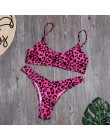 Leopard Bikini Set kobiety Sexy nadruk węża Bikini stroje kąpielowe brazylijski strój kąpielowy strój kąpielowy jednolity wysoki