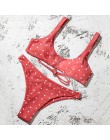 ZTVitality seksowne bikini 2020 New Arrival Dot bikini usztywniany biustonosz String stroje kąpielowe kobiety niskiej talii stró