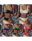 Peachtan Sexy bandeau bikini 2020 mujer bandaż strój kąpielowy kobiet drążą stroje kąpielowe kobiety stałe plisowane kąpiących s