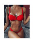 2020 nowy Sexy wysokiej talii Bikini kobiety Mesh strój kąpielowy Push Up stroje kąpielowe Bikini z odkrytymi ramionami zestaw s