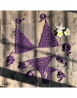 2019 nowy Handmade Crochet mikrobikini G stringi String plaża mikro stroje kąpielowe Sexy zestawy bielizny gorąca sprzedaż