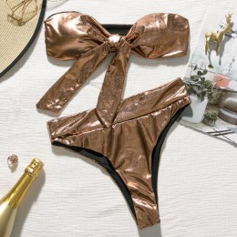 Brazylijski wysokiej talii bikini stringi stroje kąpielowe kobiety Bondage kostium kąpielowy damski push up kostium kąpielowy 20