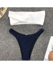 Nowy sexy bandeau błyszczący brokat Bikini 2019 kobiet stroje kąpielowe damski strój kąpielowy dwuczęściowy zestaw Bikini kąpiel