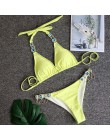 Diamentowe bikini biały rhinestone bikini Braizilian stroje kąpielowe kobiet strappy strój kąpielowy kobiety kryształ bikini zes