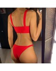 Sexy 2019 Bikini kobiety stroje kąpielowe damski strój kąpielowy dwuczęściowy zestaw Bikini Bandeau kąpiel regulowane ramiączka 