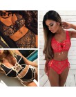 LI-FI 2019 seksowne Bikini kobiety strój kąpielowy Push Up wysokiej talii koronkowe stroje kąpielowe Halter Bikini Set strój kąp