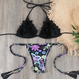 Nowy brazylijski Bikini Set Sexy Push Up stroje kąpielowe damski strój kąpielowy kostiumy kąpielowe strój kąpielowy dla kobiet M