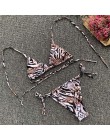 Sexy Leopard Bikini 2020 Halter strój kąpielowy kobiety stroje kąpielowe bandeau kobiet zestaw mikro Bikini brazylijski strój ką