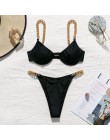 Sexy ring bikini set strój kąpielowy z wysokim stanem kobiety push up kostium kąpielowy głęboki dekolt biały kostium kąpielowy d