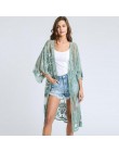 2020 nowa seksowna koronka haftowane okrycie plażowe Up kobiety strój kąpielowy bikini Cover Up Beach Dress Cardigan tuniki kost