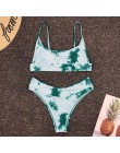 2020 seksowne bikini Micro kobiet strój kąpielowy trójkąt stroje kąpielowe oddzielne Backless Tie-dye gradientu kostium kąpielow