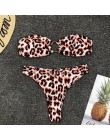 OMKAGI stroje kąpielowe damskie Bikini Micro 2020 Sexy Push Up strój kąpielowy Leopard Bikini zestaw strój kąpielowy pływanie Ma