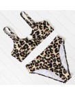 OMKAGI stroje kąpielowe damskie Bikini Micro 2020 Sexy Push Up strój kąpielowy Leopard Bikini zestaw strój kąpielowy pływanie Ma