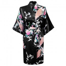 Seksowna panna młoda druhna ślubna szlafrok szara pani Kimono szlafrok duży rozmiar XXXL bielizna nocna kwiatowy koszula nocna P