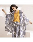 Bielizna nocna damska młodzieżowa spodnie koszulka kimono wygodne nowoczesne wielofunkcyjne