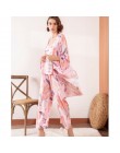 Wiosna i jesień nowe damskie piżamy zestaw Cartoon Banana z liściastym nadrukiem kobiety komfort luźne Homewear duże rozmiary Fe