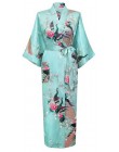 Oversize 3XL nowy Drak zielony ślub szlafrok dla panny młodej i druhny Satin Rayon szlafrok koszula nocna dla kobiet Kimono biel