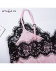 Suphis Lace tapicerka satynowa Cami i szorty w paski zestaw piżamy damskie seksowny komplet bielizny 2019 jesienna koszula nocna