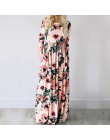 2020 letnia długa sukienka kwiatowy Print Boho plaża sukienka tunika Maxi sukienka kobiety suknia wieczorowa Sundress Vestidos d