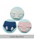 Szczelne majtki menstruacyjne damskie i nietrzymanie moczu bielizna okres spodnie menstruacyjne ciepłe majtki bawełniane 3 sztuk