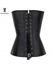 Kawa Steampunk gorset kobiety Sexy smycz na szyje czarne gotyckie gorsety i gorset typu overbust znosić corselet moda z najwyższ