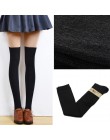 2015 nowe 4 kolory moda damska skarpetki Sexy ciepłe zakolanówki na podkolanówki długa z bawełny pończochy dla dziewczynek Ladie