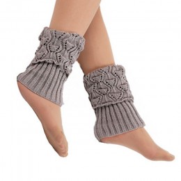 1 para kobiet buty szydełkowe mankiety dzianiny Toppers Boot skarpetki zimowe getry Calcetines Mujer