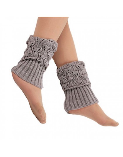 1 para kobiet buty szydełkowe mankiety dzianiny Toppers Boot skarpetki zimowe getry Calcetines Mujer