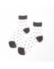 Skarpetki damskie 1 para 2019 lato nowy kolor kobiety moda krótki kropki seksowne skarpetki dla kobiet oddychająca przejrzyste k
