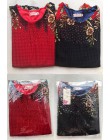 Bluzki damskie 2020 nowa bluzka koszula Plus rozmiar 4XL niebieska w stylu Casual czerwona odzież damska O-neck kwiatowy Print k