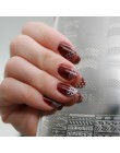 Mezerdoo koronki kwiat wzór paznokci tłoczenia płyty liście obraz tłoczenia drukowanie szablony Nail Art DIY Manicure znaczek na