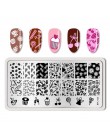 BORN PRETTY płytki do tłoczenia paznokci multi-patterns do dekoracji paznokci (kształt prostokątny) szablon obrazu Stamp szablon