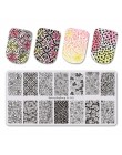 BeautyBigBang kwiat liść obraz szablon tłoczenia paznokci szablon DIY Nail Art szablony ze stali nierdzewnej narzędzie