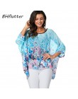 BHflutter kobiety bluzki Plus rozmiar 2019 w nowym stylu Batwing w stylu casual, letnia bluzka koszula kobieta Boho szyfonowe ko