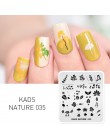 KADS Nature Series inny projekt płytki do stemplowania paznokci motyl szablony górskie DIY obraz zestaw talerzy do Manicure