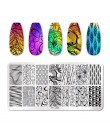 PICT YOU Flower geometria płytki do tłoczenia paznokci liście zwierząt DIY szablon obrazu do paznokci polski szablony do drukowa