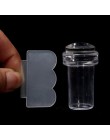 Bittb Nail Art Stamper Set Pure Clear Jelly silikonowa płytka do stemplowania skrobak przezroczysty stempel do paznokci narzędzi