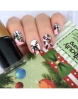 BeautyBigBang 6*12cm motyw świąteczny Nail Art Snow Series prostokąt żel do paznokci płytka do stemplowania letnia kolekcja do M