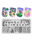 BeautyBigBang stempel ze stali nierdzewnej na paznokcie sztuka kwiat wzór liścia paznokci tłoczenia płyty szablon DIY narzędzie 