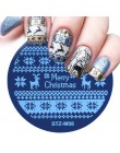 1 sztuk boże narodzenie Halloween tłoczenia płyty szablony do paznokci płatki śniegu czaszka polski szablon Manicure DIY pieczęć