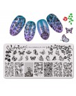BeautyBigBang stempel ze stali nierdzewnej na paznokcie sztuka kwiat wzór liścia paznokci tłoczenia płyty szablon DIY narzędzie 
